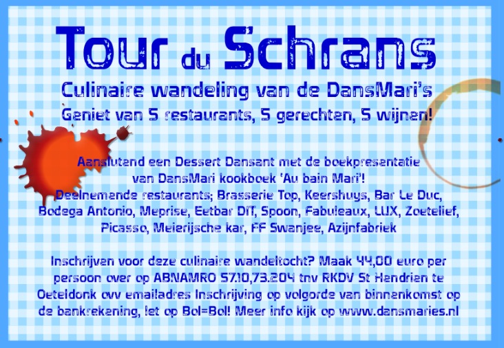 Oeteldonkse culinaire wandeling door DansMari's ivm Kookboek Au Bain Mari