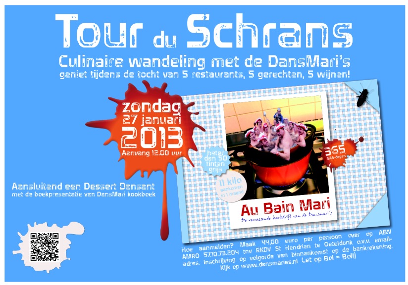 Uitnodiging culinaire wandeling Tour du Schrans DansMari's Oeteldonk
